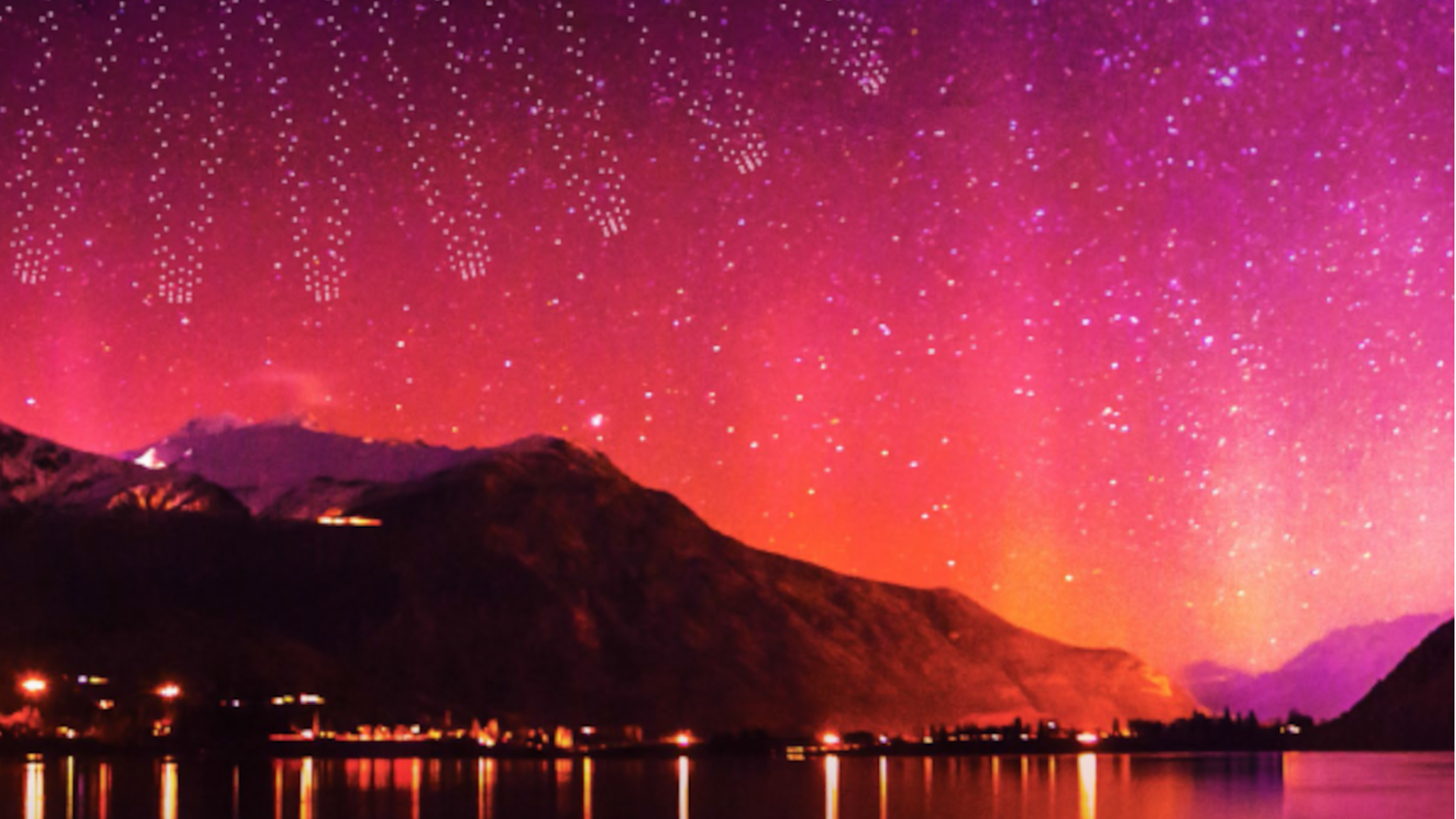 colourful night sky