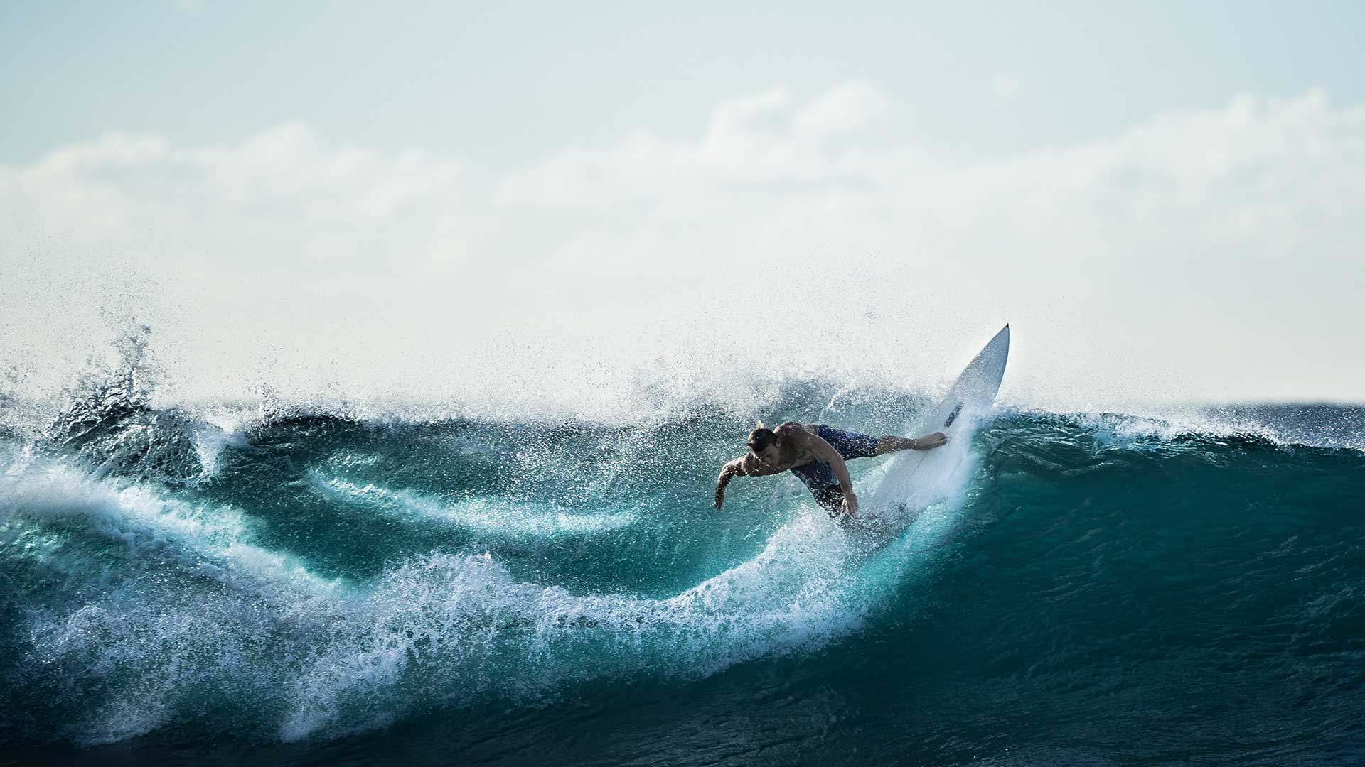 surfer riding wave