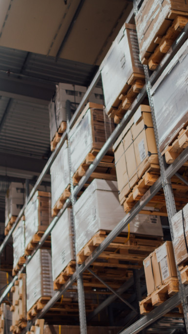 boxes in warehouse