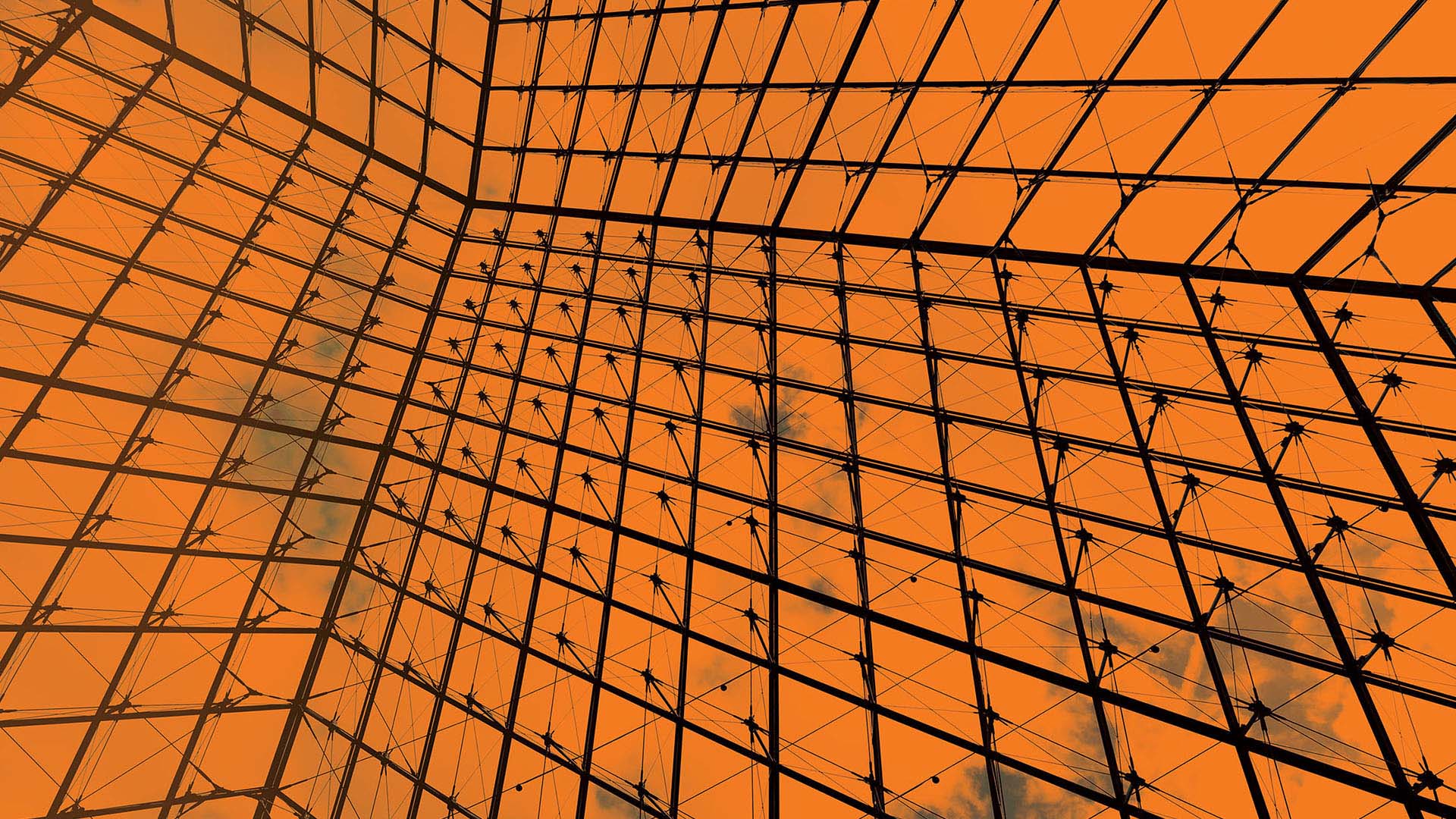 orange geometric shapes