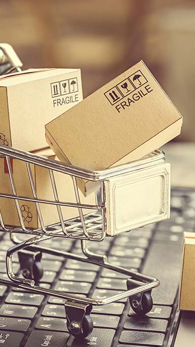 internet shopping trolley