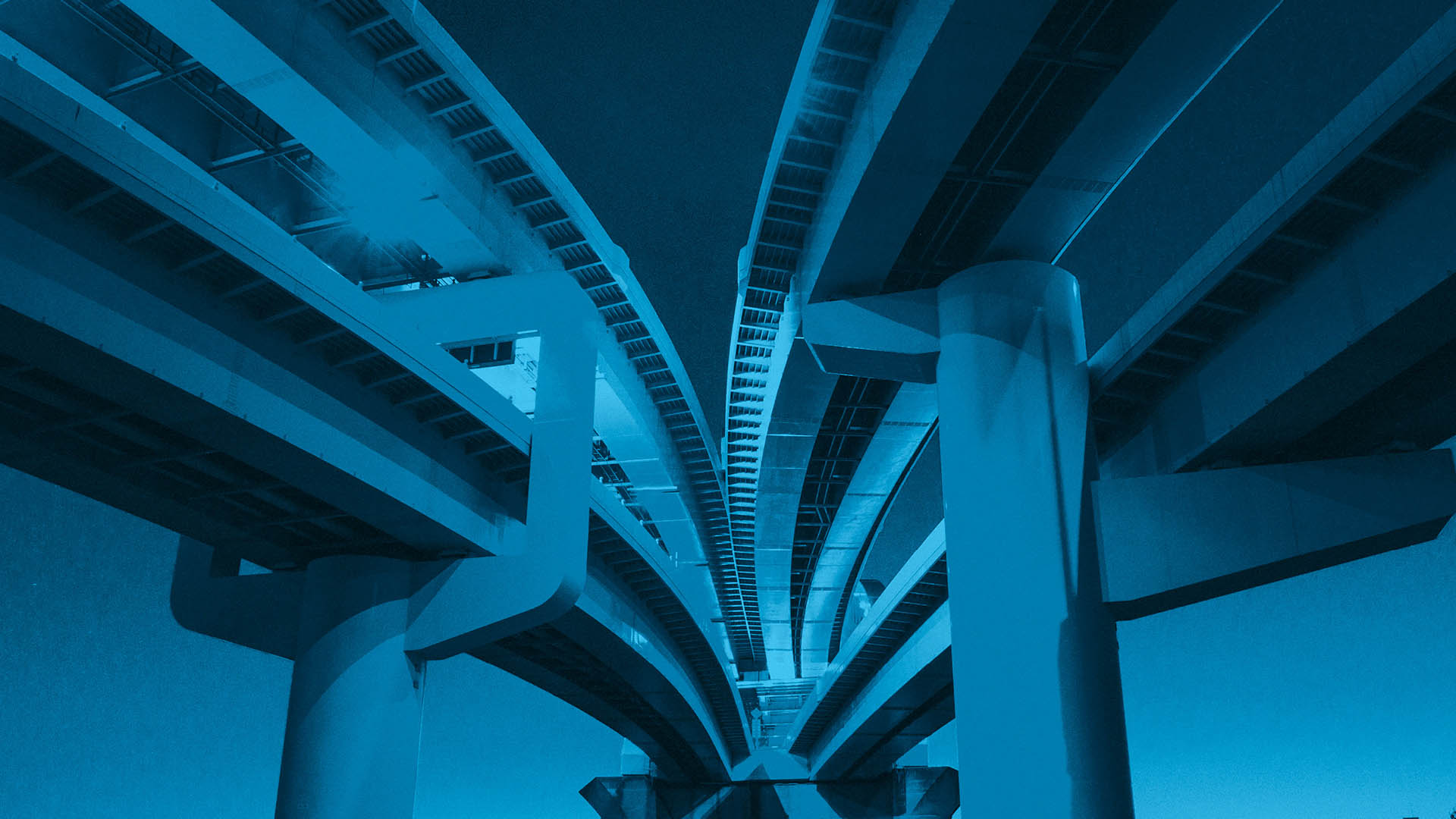 road bridges merging 