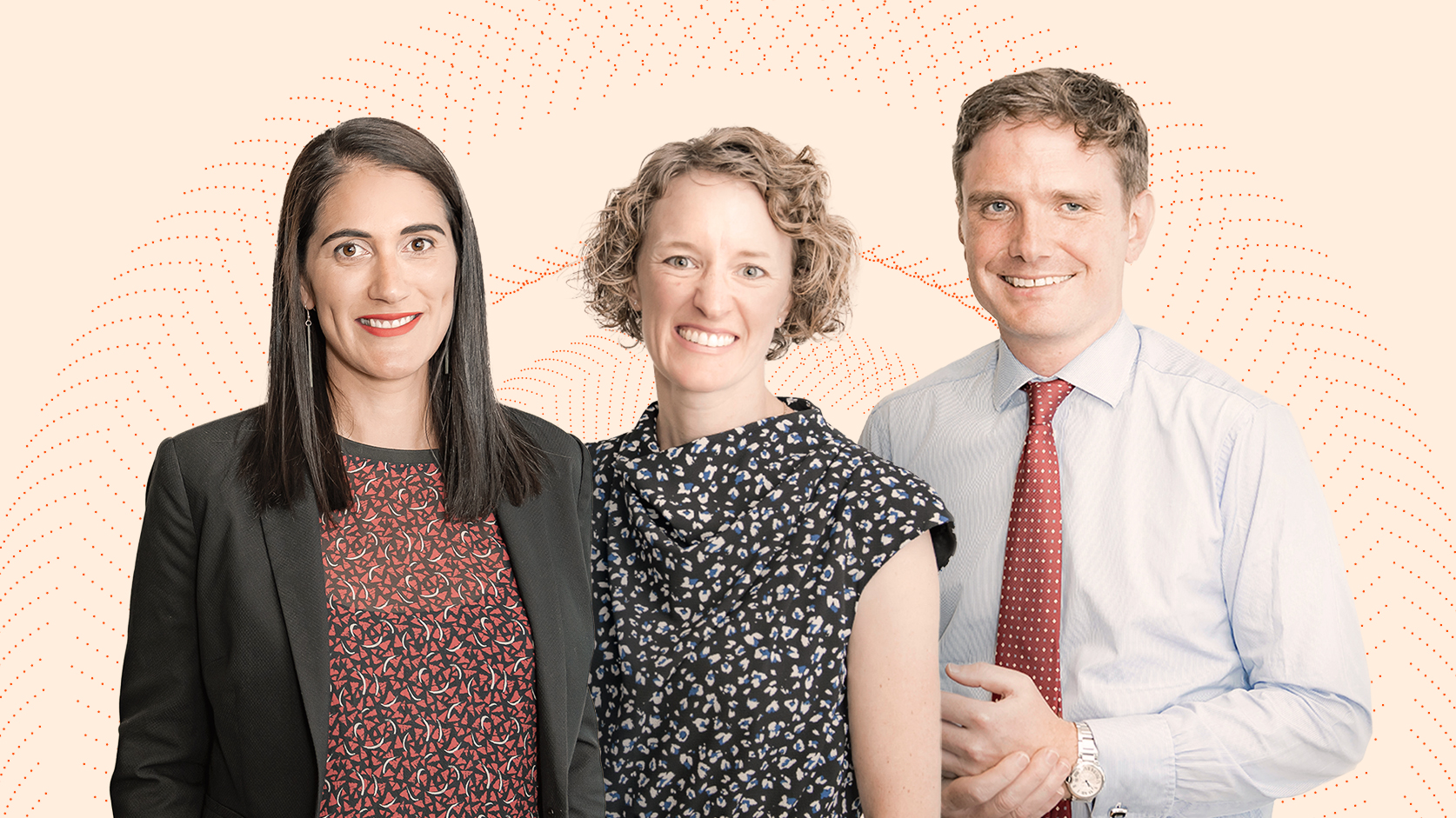 Te Aopare Dewes, Nicola Swan, and Luke Ford